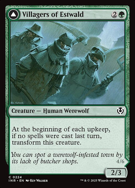 Villagers of Estwald // Howlpack of Estwald (INR) (Foil) (#224)