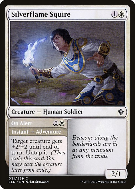 Silverflame Squire // On Alert (ELD) (Foil) (#31)