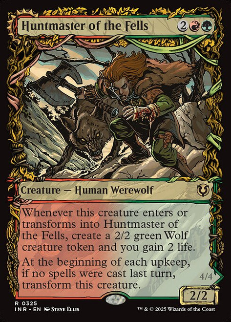 Huntmaster of the Fells // Ravager of the Fells (INR) (Foil) (Showcase) (#325)