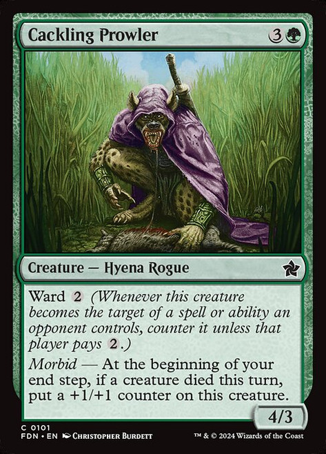 Cackling Prowler (FDN) (Foil) (#101) Cackling Prowler (FDN) (Foil) (#101)