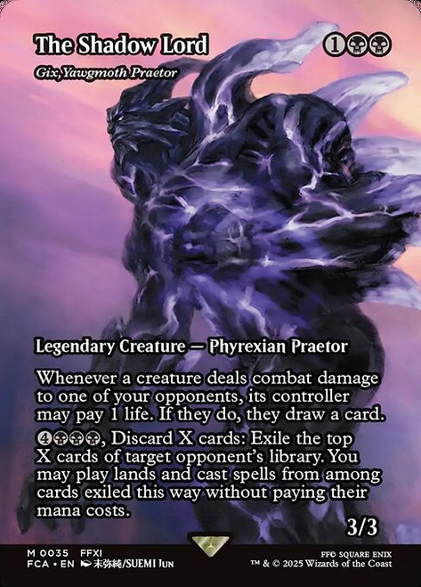 Gix, Yawgmoth Praetor (FCA) (Borderless) (#35)