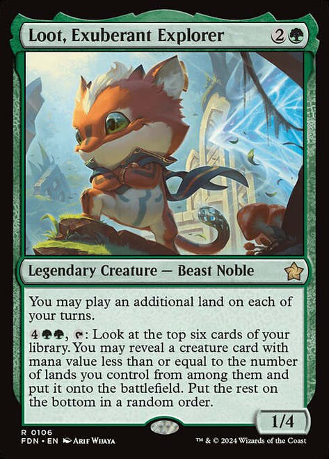 Loot, Exuberant Explorer (FDN) (Foil) (#106)