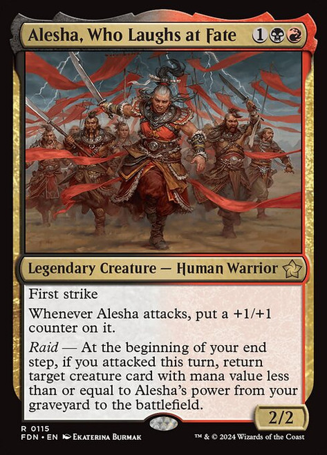Alesha, Who Laughs at Fate (FDN) (Foil) (#115)