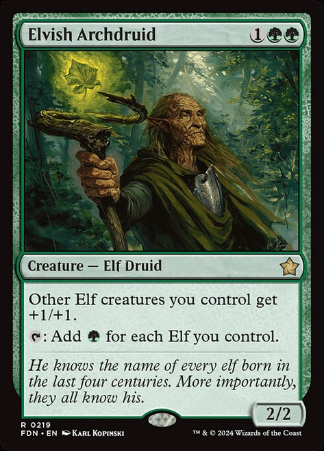 Elvish Archdruid (FDN) (#219)