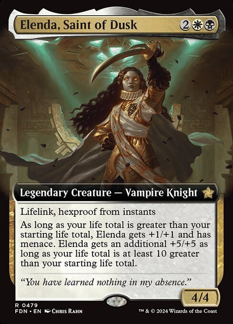 Elenda, Saint of Dusk (FDN) (Foil) (Extended Art) (#479)