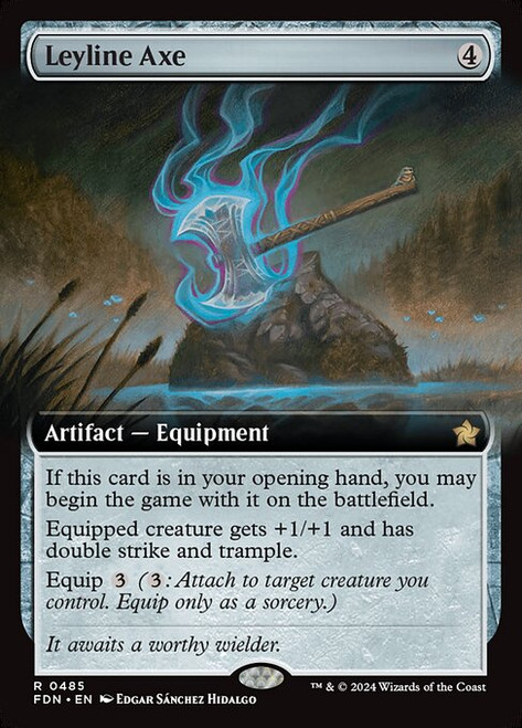 Leyline Axe (FDN) (Foil) (Extended Art) (#485)
