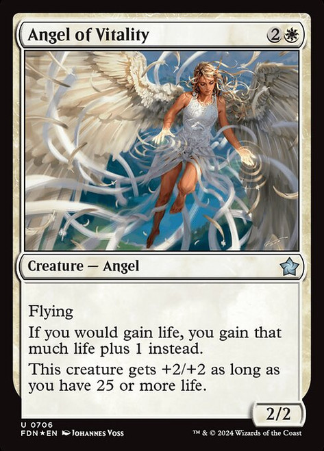 Angel of Vitality (FDN) (Foil) (#706)