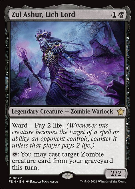 Zul Ashur, Lich Lord (FDN) (Foil) (#77)