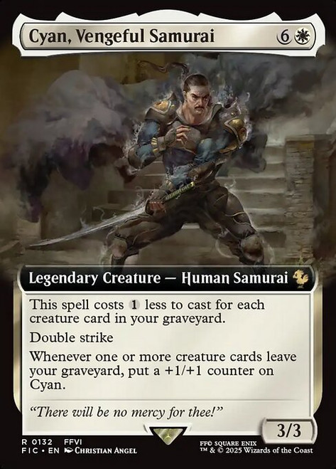 Cyan, Vengeful Samurai (FIC) (Foil) (Extended Art) (#132)