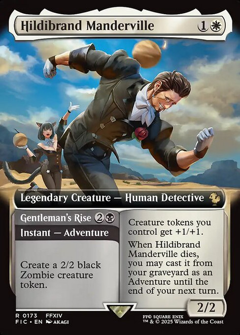 Hildibrand Manderville // Gentleman's Rise (FIC) (Foil) (Extended Art) (#173)