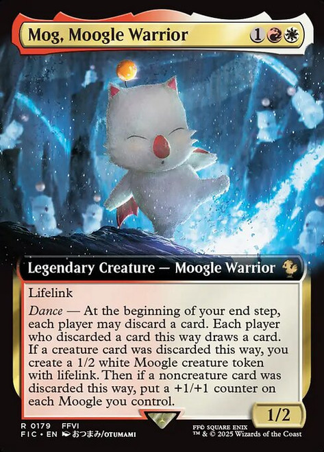 Mog, Moogle Warrior (FIC) (Foil) (Extended Art) (#179)