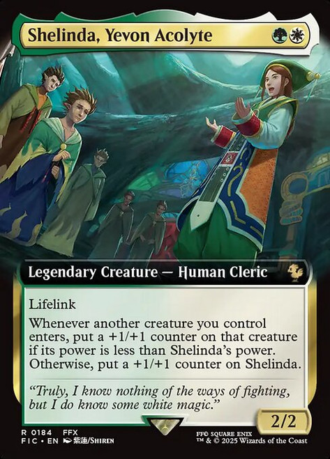 Shelinda, Yevon Acolyte (FIC) (Foil) (Extended Art) (#184)
