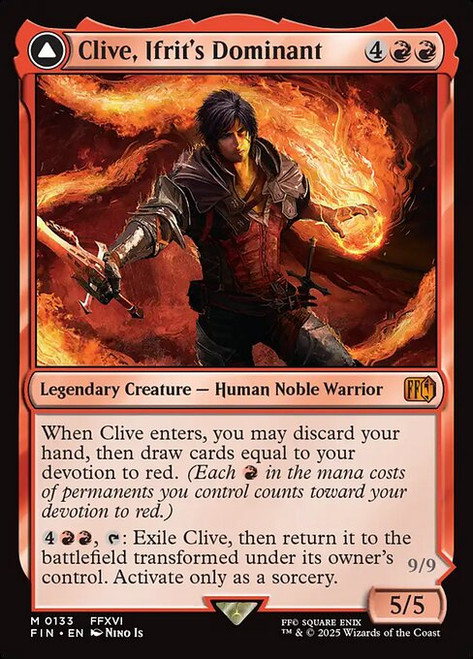 Clive, Ifrit's Dominant // Ifrit, Warden of Inferno (FIN) (#133)
