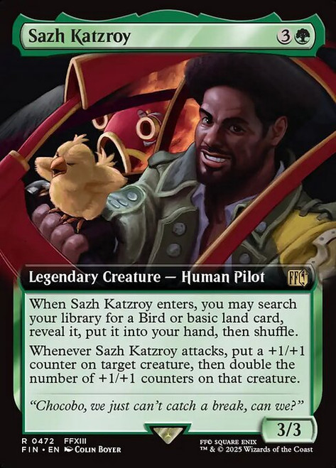 Sazh Katzroy (FIN) (Foil) (Extended Art) (#472)