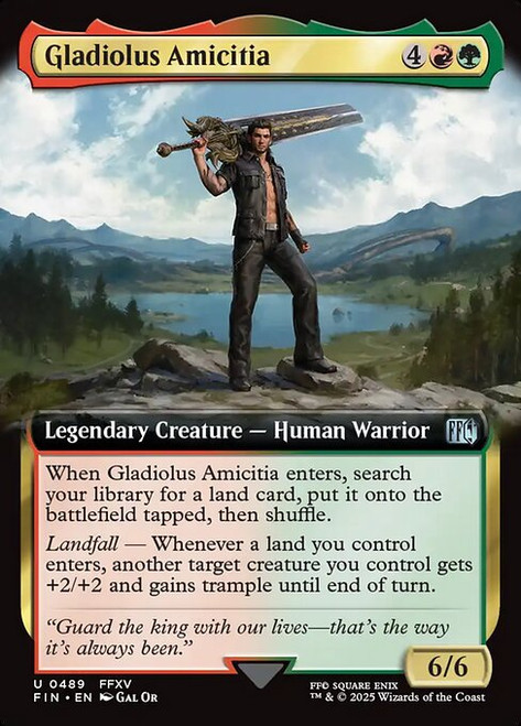 Gladiolus Amicitia (FIN) (Foil) (Extended Art) (#489)