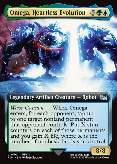 Omega, Heartless Evolution (FIN) (Foil) (Extended Art) (#501)