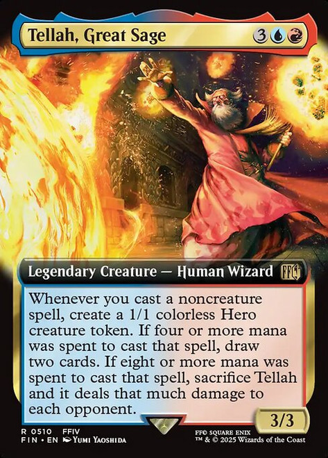 Tellah, Great Sage (FIN) (Foil) (Extended Art) (#510)