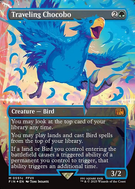 Traveling Chocobo (FIN) (Neon Ink) (Borderless) (#551c)