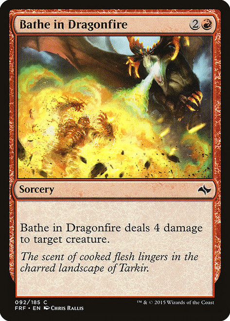 Bathe in Dragonfire (FRF) (Foil) (#92)