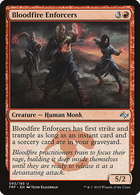 Bloodfire Enforcers (FRF) (Foil) (#93)