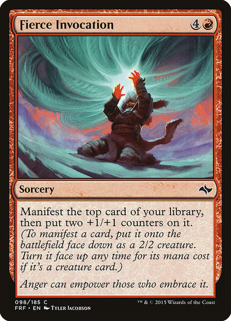 Fierce Invocation (FRF) (Foil) (#98)