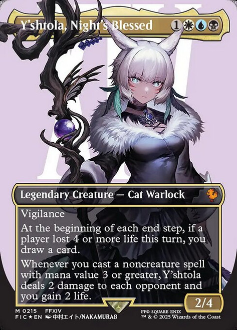 Y'shtola, Night's Blessed (FIC) (SurgeFoil) (Borderless) (#215)