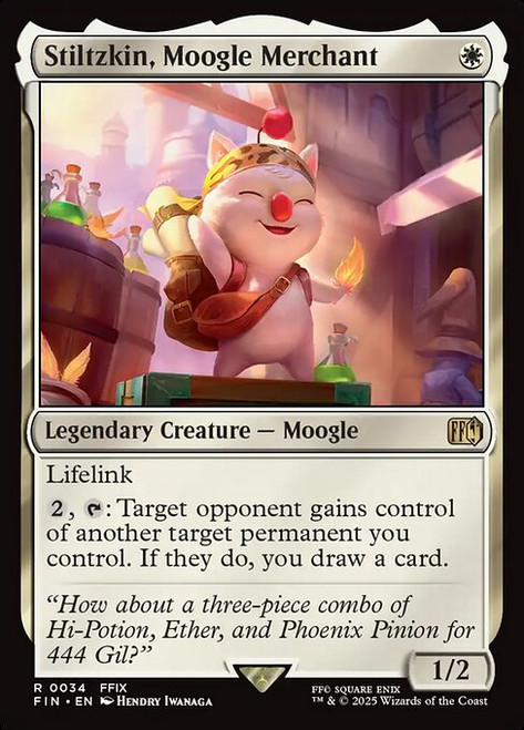 Stiltzkin, Moogle Merchant (FIN) (Foil) (#34) Stiltzkin, Moogle Merchant (FIN) (Foil) (#34)