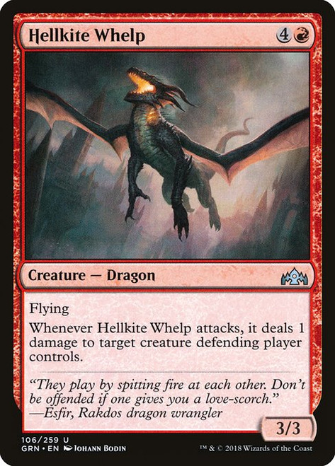 Hellkite Whelp (GRN) (Foil) (#106)