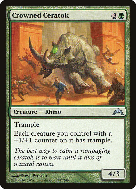Crowned Ceratok (GTC) (Foil) (#117)