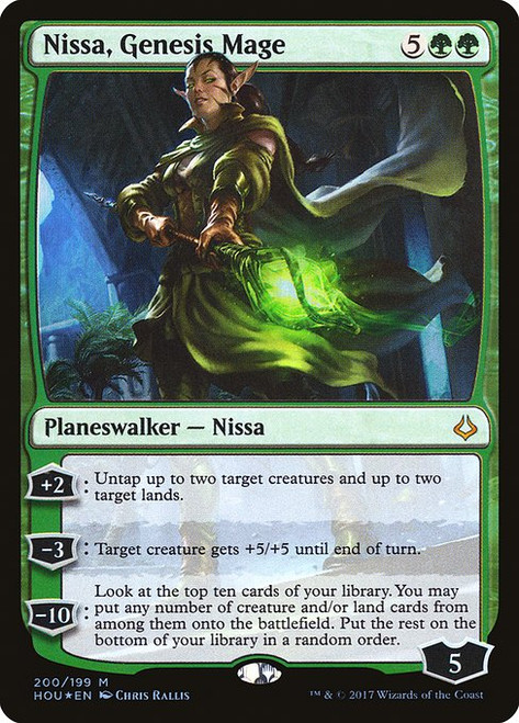 Nissa, Genesis Mage (HOU) (Foil) (#200)