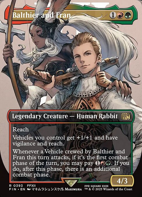 Balthier and Fran (FIN) (Foil) (Borderless) (#393)