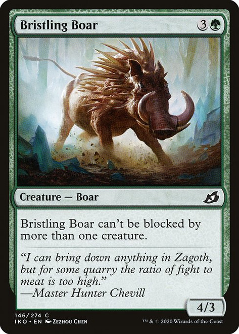 Bristling Boar (IKO) (Foil) (#146)