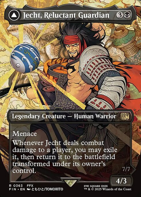 Jecht, Reluctant Guardian // Braska's Final Aeon (FIN) (Foil) (Borderless) (#363)