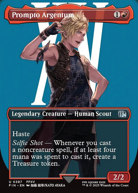 Prompto Argentum (FIN) (Foil) (Borderless) (#387)