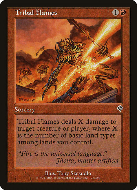 Tribal Flames (INV) (Foil) (#176)
