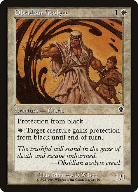 Obsidian Acolyte (INV) (Foil) (#22)
