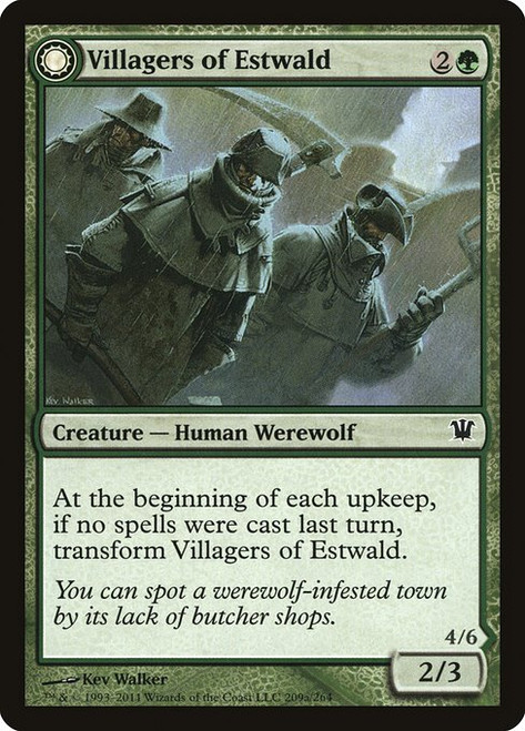 Villagers of Estwald // Howlpack of Estwald (ISD) (Foil) (#209)