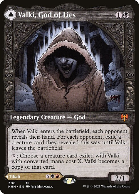 Valki, God of Lies // Tibalt, Cosmic Impostor (KHM) (Foil) (Showcase) (#308)
