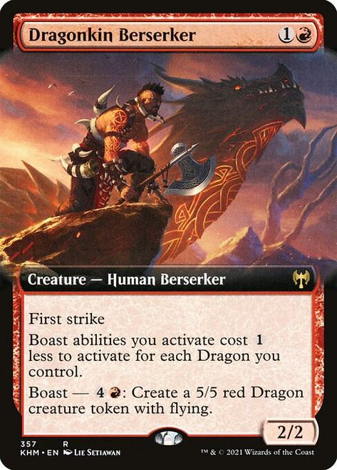 Dragonkin Berserker (KHM) (Foil) (Extended Art) (#357)