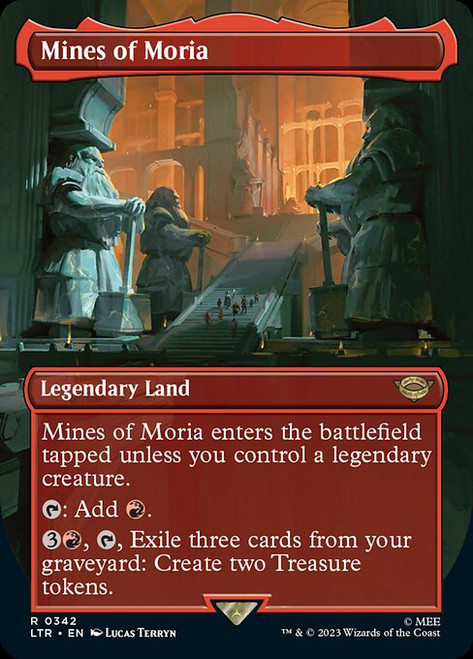 Mines of Moria (LTR) (Foil) (Borderless) (#342) Mines of Moria (LTR) (Foil) (Borderless) (#342)