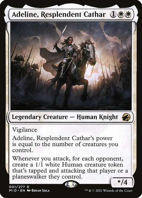 Adeline, Resplendent Cathar (MID) (Foil) (#1)