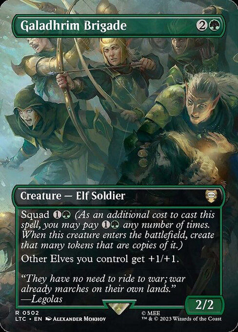Galadhrim Brigade (LTC) (Foil) (Borderless) (#502) Galadhrim Brigade (LTC) (Foil) (Borderless) (#502)
