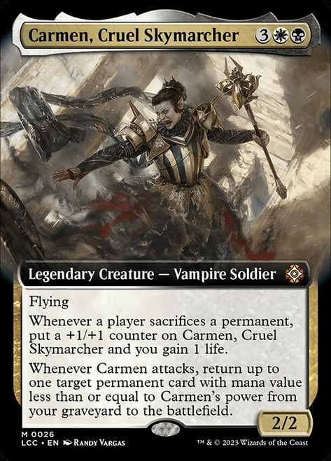 Carmen, Cruel Skymarcher (LCC) (Foil) (Extended Art) (#26)