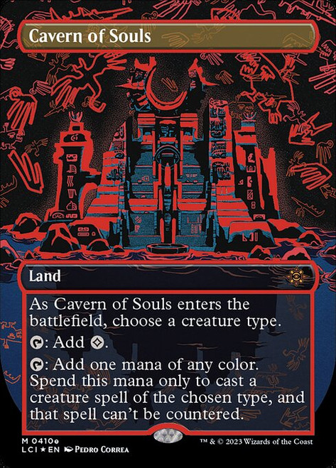 Cavern of Souls (LCI) (Foil) (Borderless) (#410e)