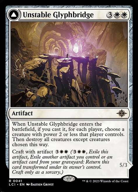 Unstable Glyphbridge // Sandswirl Wanderglyph (LCI) (Foil) (#41)