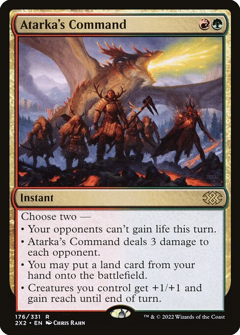 Atarka's Command (2X2) (Foil) (#176) Atarka's Command (2X2) (Foil) (#176)