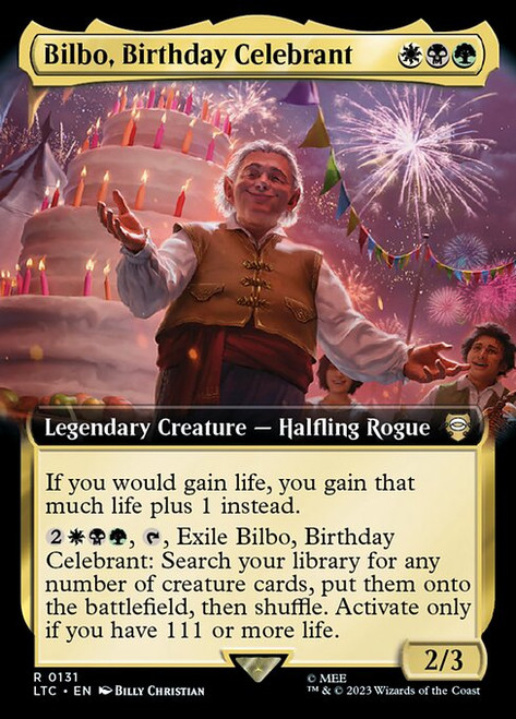 Bilbo, Birthday Celebrant (LTC) (Extended Art) (#131)