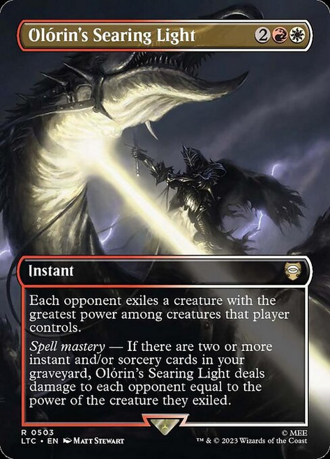 Olórin's Searing Light (LTC) (Foil) (Borderless) (#503)