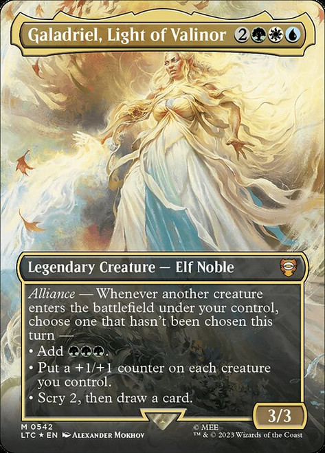Galadriel, Light of Valinor (LTC) (SurgeFoil) (Borderless) (#542)