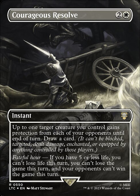 Courageous Resolve (LTC) (SurgeFoil) (Borderless) (#550)